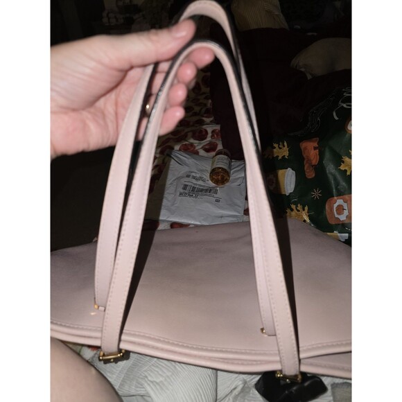 Michael Kors Jet Set Travel Laptop Carryall Tote Saffiano Leather Blush Large - Picture 9 of 16